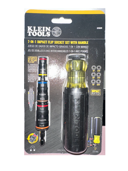 KLEIN TOOLS 7-IN-1 IMPACT FLIP SOCKET 32900R