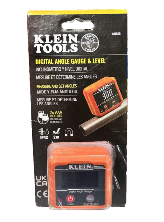 Klein Tools Digital Angle Gauge and Digital Leveler, Magnetic Mount 935DAG