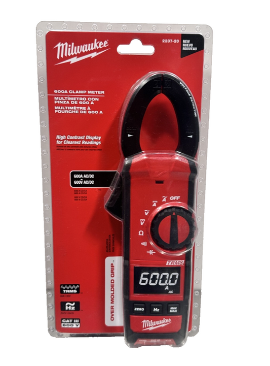 Milwaukee 600 Amp AC/DC Digital Cordless Clamp Meter 2237-20