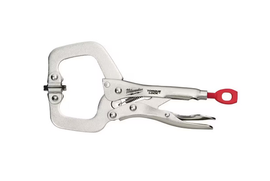 Milwaukee 6in. Torque Lock Locking Pliers C-Clamp With Swivel Jaws 48-22-3522