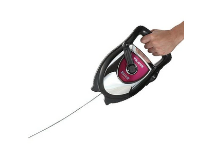 TAJIMA Chalk Line - Chalk-Rite Dura III Chalk Box with 150ft Extreme Bold 2.8 mm Snap Line & Integrated Handle Release CR604S