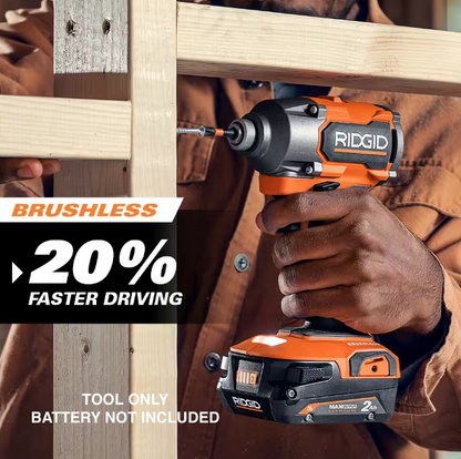 RIDGID 18V Brushless Cordless 3-Speed 1/4 in. Impact Driver R862311B (TOOL ONLY)