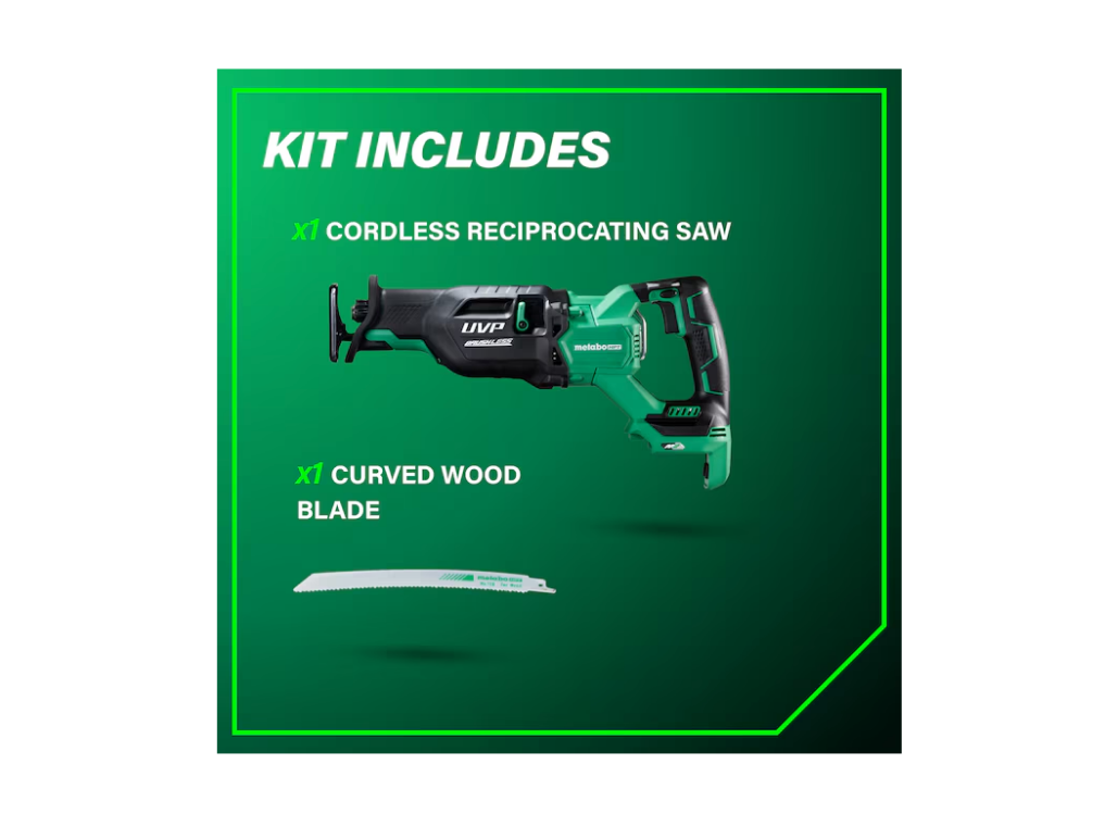 METABO HPT MultiVolt 36V Variable Speed Brushless Hybrid Capable Cordless Reciprocating Saw CR36DAQ4