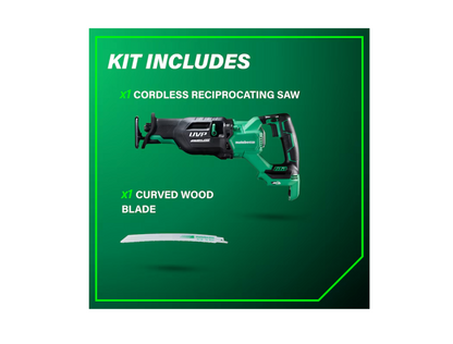 METABO HPT MultiVolt 36V Variable Speed Brushless Hybrid Capable Cordless Reciprocating Saw CR36DAQ4