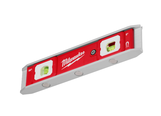Milwaukee 9" Torpedo Level Lighted Vials 48-22-5105