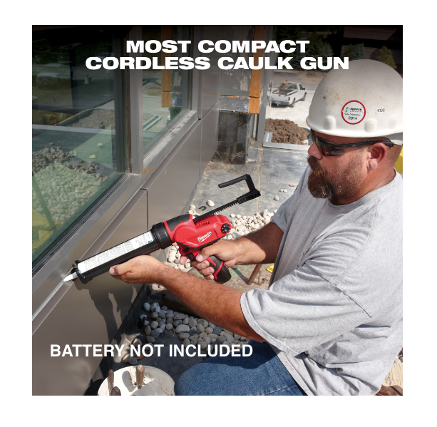 Milwaukee M12 12V Cordless 10oz. Adhesive and Caulk Gun 2441-20 (Tool-Only)