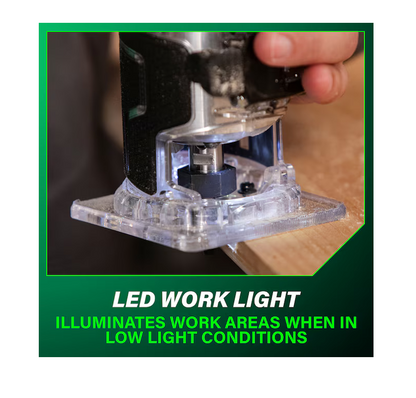 Metabo HPT MultiVolt 18V 1/4-in Variable Speed Brushless Trim Router (TOOL ONLY) M1808DAQ4