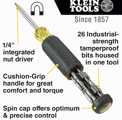 Klein Tools 27-in-1 Multi-Bit Tamperproof Screwdriver - 32307