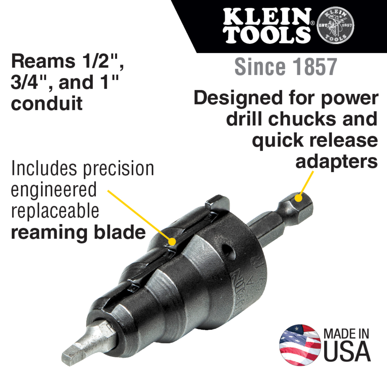 Klein Tools Power Conduit Reamer 85091