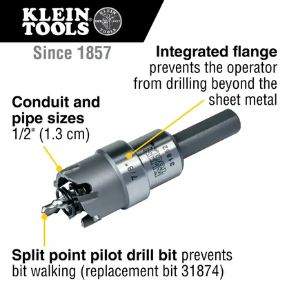 Klein Tools 7/8" Carbide Hole Cutter (31875)