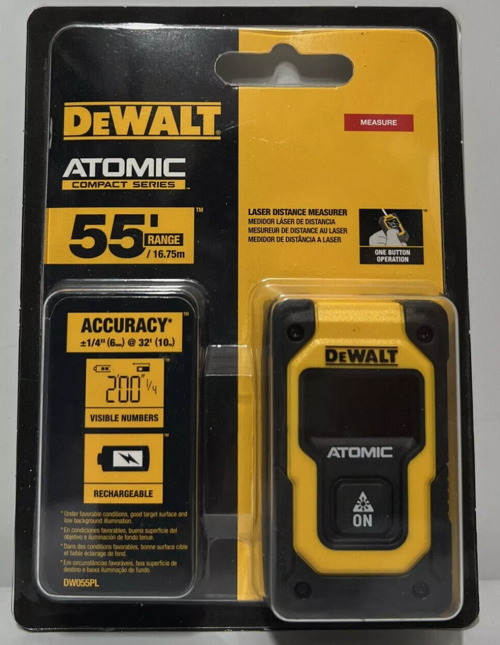 DEWALT 55 ft. Pocket Laser Distance Measurer (DW055PL)