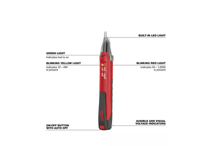 Milwaukee 1000-Volt Dual Range Non-Contact Digital Voltage Detector (2203-20)