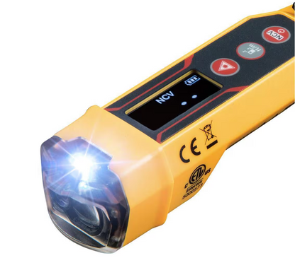 KlEIN TOOLS (NCVT-6) Non-Contact Voltage Tester Pen, 12-1000V AC, with Laser Distance Meter