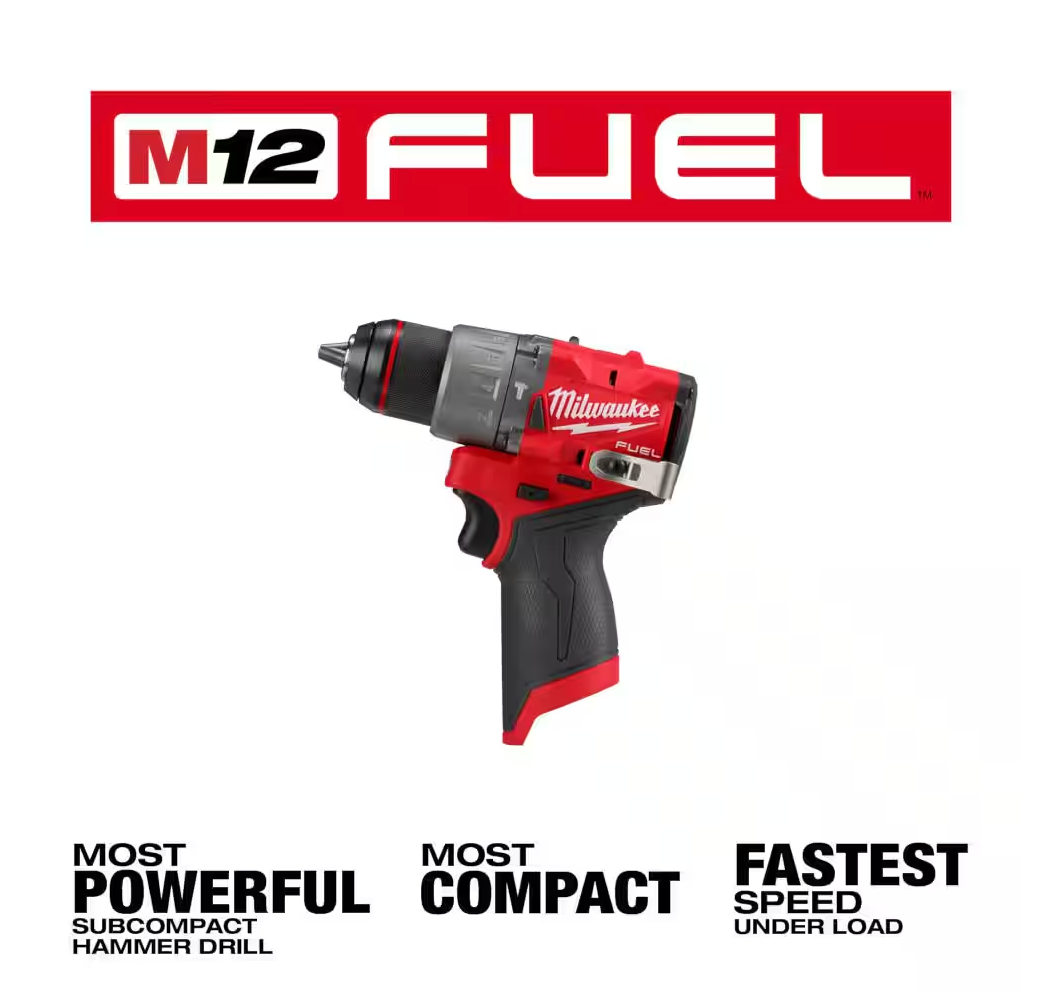 Milwaukee M12 FUEL 12V 1/2" Hammer Drill 3404-20 (TOOL ONLY)