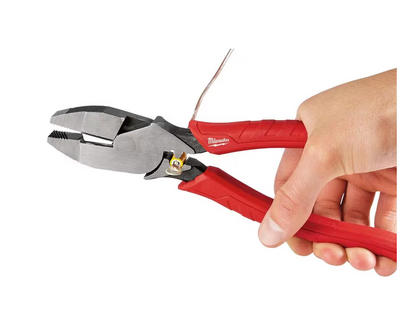 Milwaukee 9" High Leverage Lineman's Pliers with Crimper (48-22-6100)