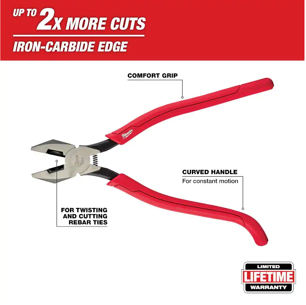 Milwaukee 9" Ironworker's Pliers with Comfort Grip (48-22-6102)