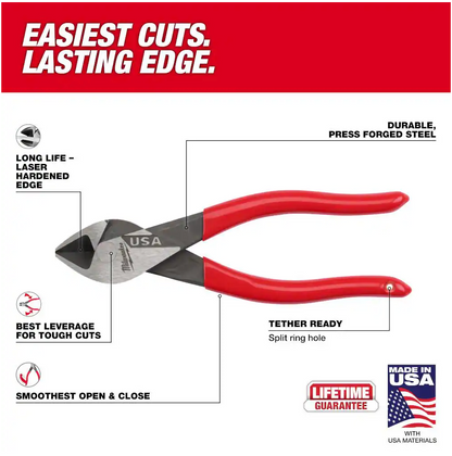 Milwaukee 6" Diagonal Cutting Pliers with Dipped Grip (MT506)