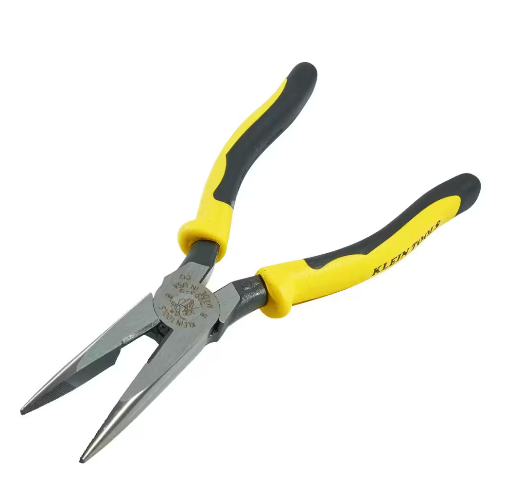 Klein Tools Pliers 8" Needle Nose Side-Cutters (J203-8N-SEN)