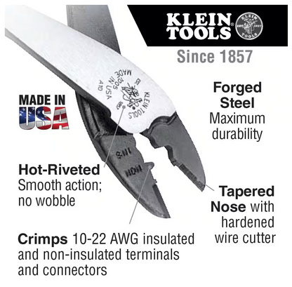 Klein Tools Crimping and Cutting Tool for Connectors (1005-SEN)