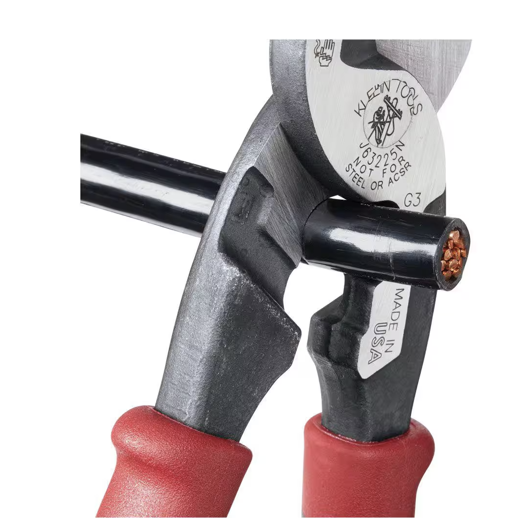 Klein Tools Journeyman High Leverage Cable Cutter with Stripping (J63225N)