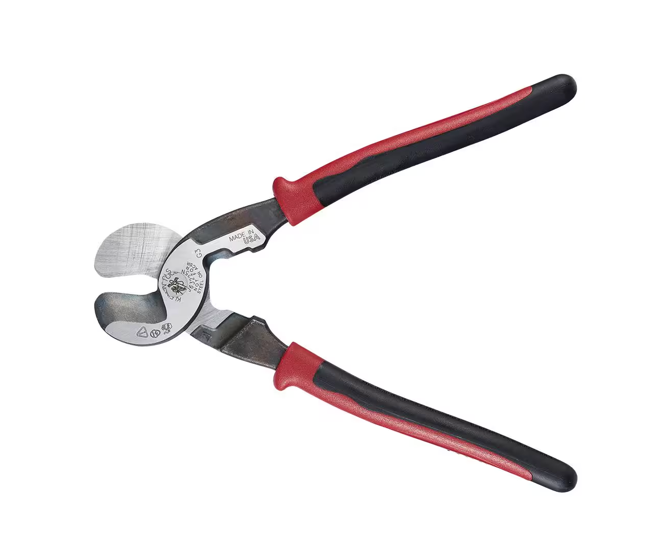 Klein Tools Journeyman High Leverage Cable Cutter with Stripping (J63225N)