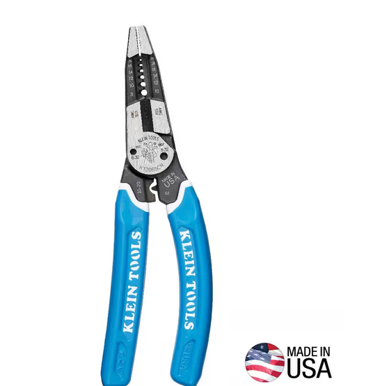 Klein Tools Klein-Kurve Heavy-Duty Wire Stripper/Cutter/Crimper Multi Tool (K12065CR)