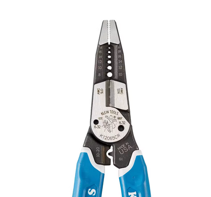 Klein Tools Klein-Kurve Heavy-Duty Wire Stripper/Cutter/Crimper Multi Tool (K12065CR)