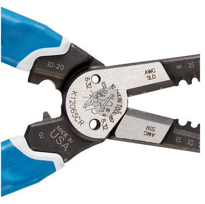 Klein Tools Klein-Kurve Heavy-Duty Wire Stripper/Cutter/Crimper Multi Tool (K12065CR)