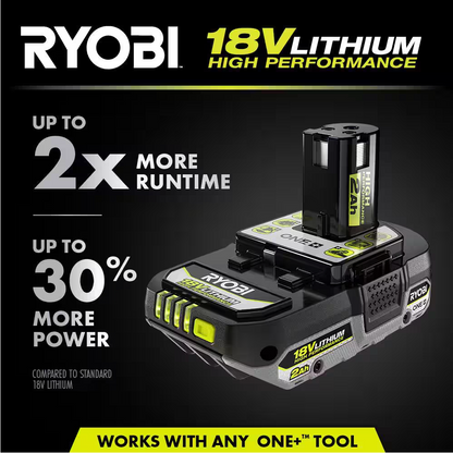 RYOBI ONE+ 18V 2.0 Ah Lithium-Ion HIGH PERFORMANCE Battery (PBP003)