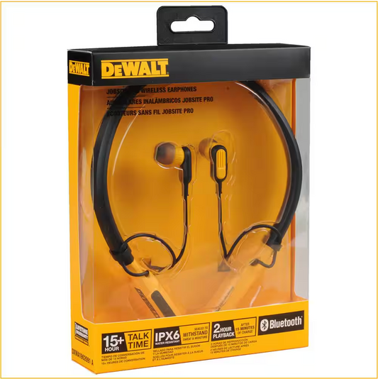 DEWALT Jobsite Pro Wireless Earphones