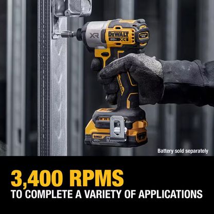 DEWALT 20V XR 1/4" 3-Speed Impact Driver DCF845 (TOOL ONLY)