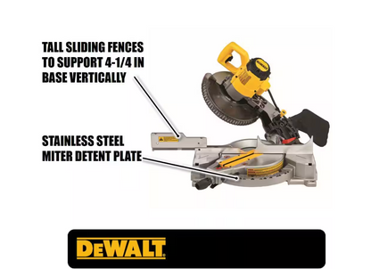 DEWALT 15 Amp Corded 10" Compound Single Bevel Miter Saw (DWS713)