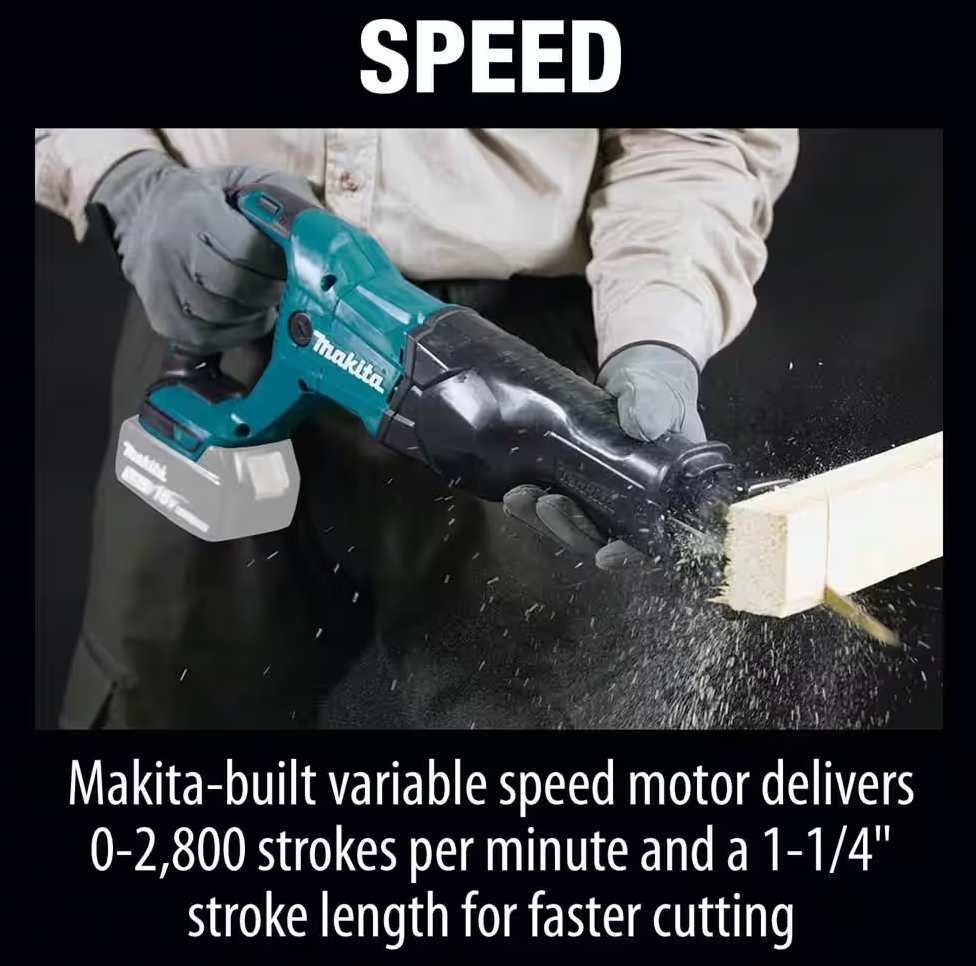 Makita 18V LXT Cordless Variable Speed Reciprocating Saw XRJ04 (TOOL ONLY)