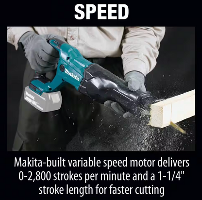 Makita 18V LXT Cordless Variable Speed Reciprocating Saw XRJ04 (TOOL ONLY)