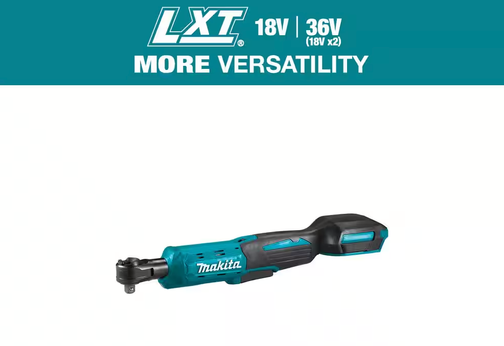 Makita 3/8"-1/4" 18V LXT Cordless Square Drive Ratchet XRW01Z (TOOL ONLY)