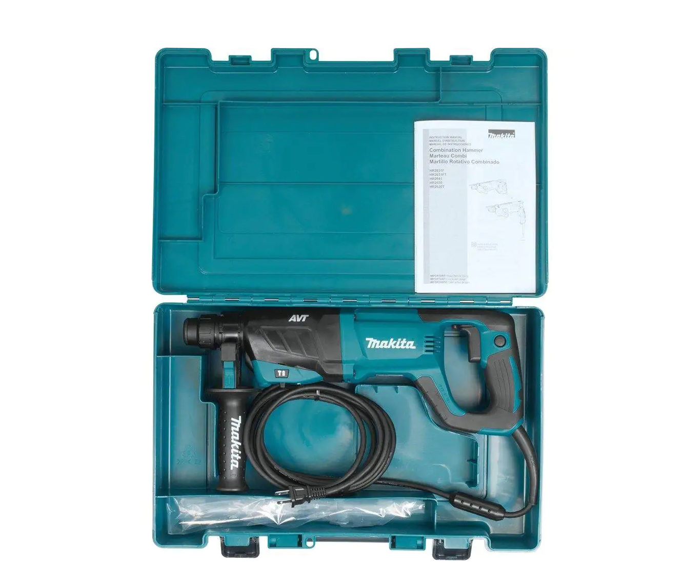 Makita 8 Amp 1" Corded SDS-Plus Anti-Vibration Technology Rotary Hammer Drill