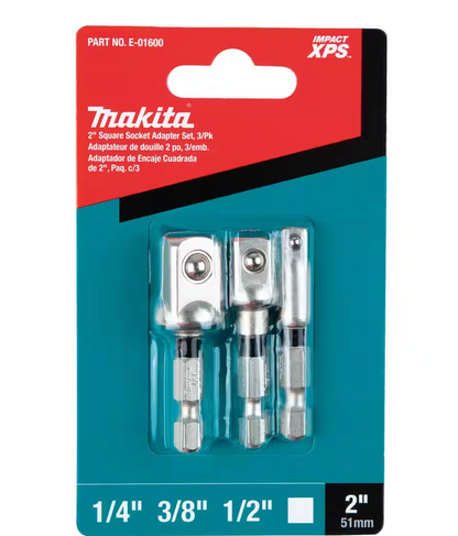 Makita IMPACT XPS Square 2" Socket Adapter 3pc (E-01600)