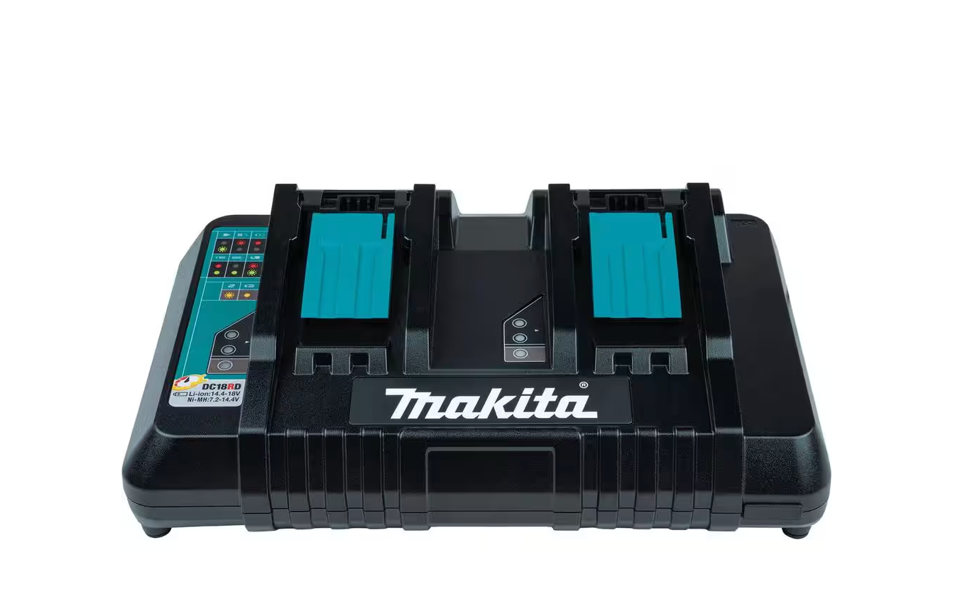 Makita 18V Lithium-Ion Dual Port Rapid Optimum Charger DC18RD