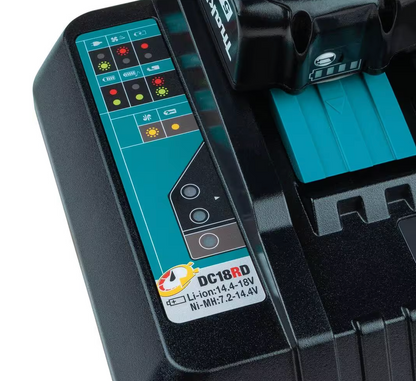 Makita 18V Lithium-Ion Dual Port Rapid Optimum Charger DC18RD