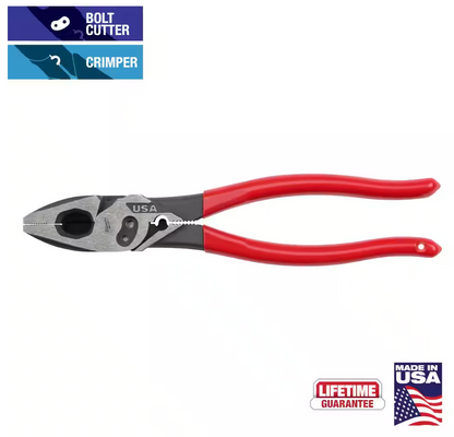 Milwaukee 9" Lineman's Pliers with Crimper/Bolt Cutter and Dipped Grip (MT500C)