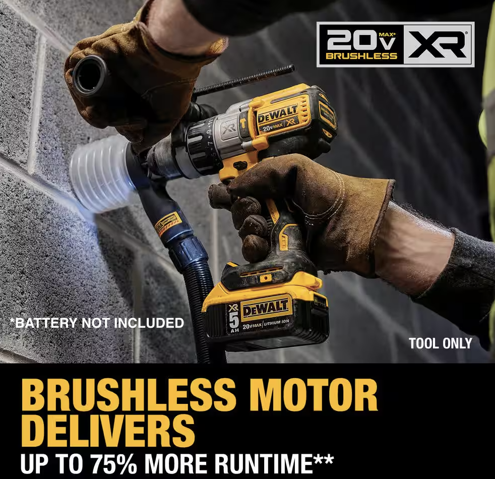 DEWALT 20V MAX XR 3-Speed 1/2" Hammer Drill DCD996B (TOOL ONLY)