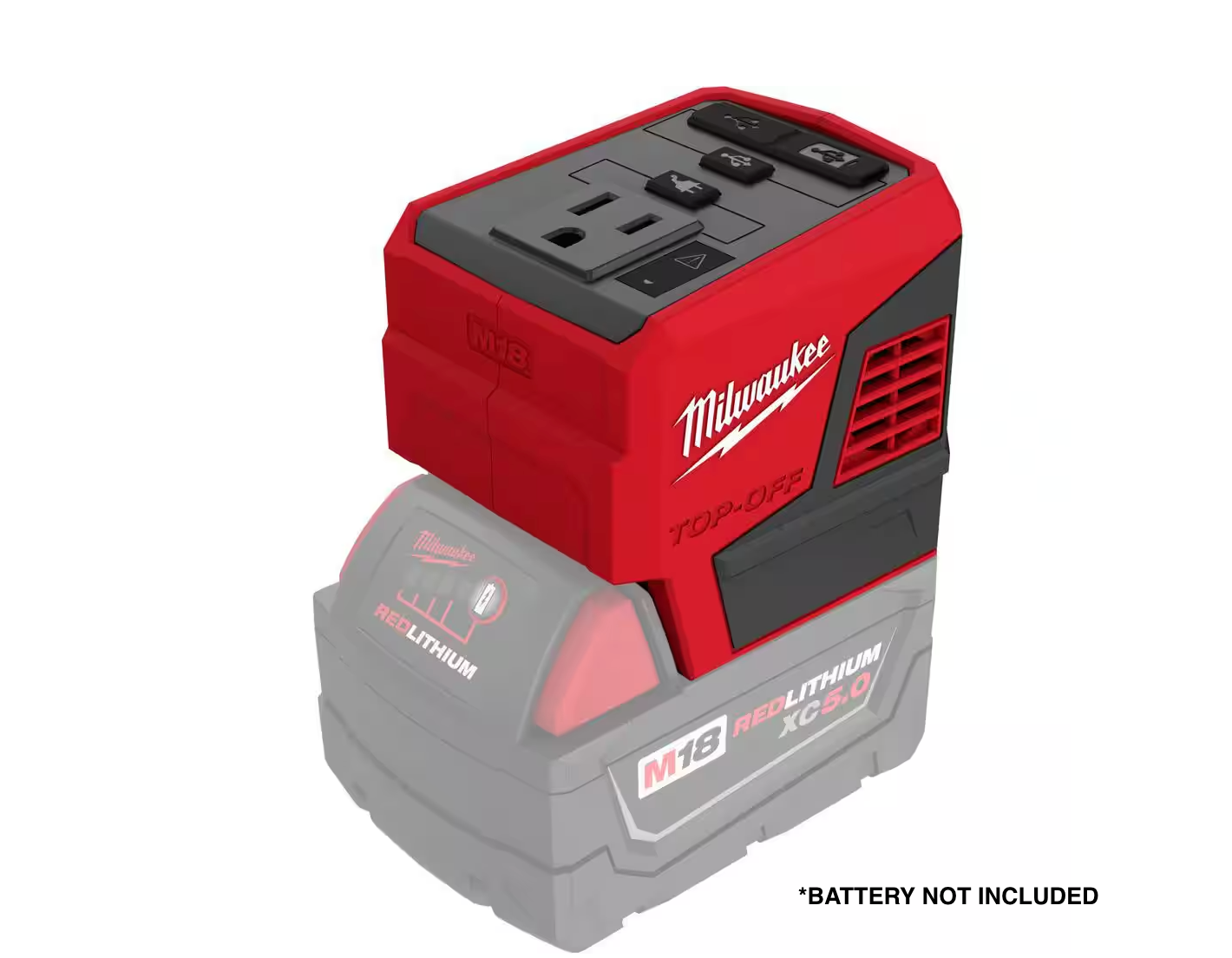 Milwaukee 18V 175-Watt Powered Compact Inverter for M18 Batteries 2846-20 (TOOL ONLY)