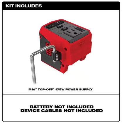 Milwaukee 18V 175-Watt Powered Compact Inverter for M18 Batteries 2846-20 (TOOL ONLY)