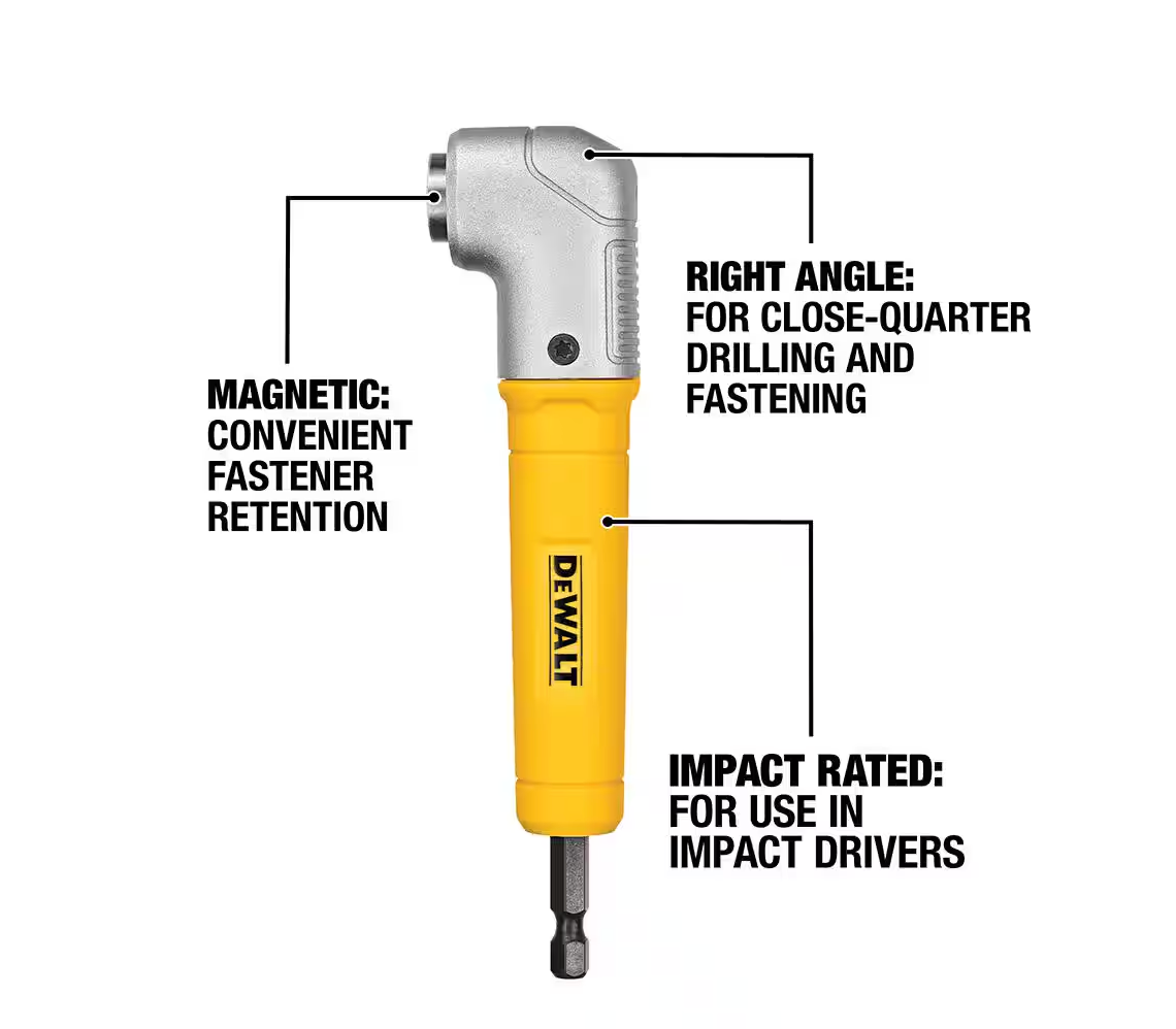 DEWALT MAXFIT Right Angle Magnetic Attachment (DWARA60)