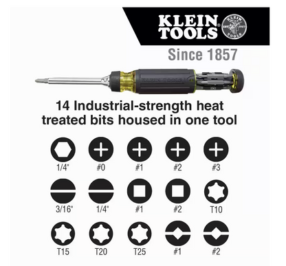 Klein Tools 15-in-1 Multi Bit Ratcheting Screwdriver (32305)