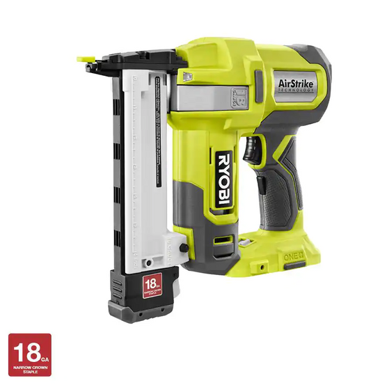 RYOBI ONE+ 18V 18GA Cordless AirStrike Narrow Crown Stapler P361 (TOOL ONLY)