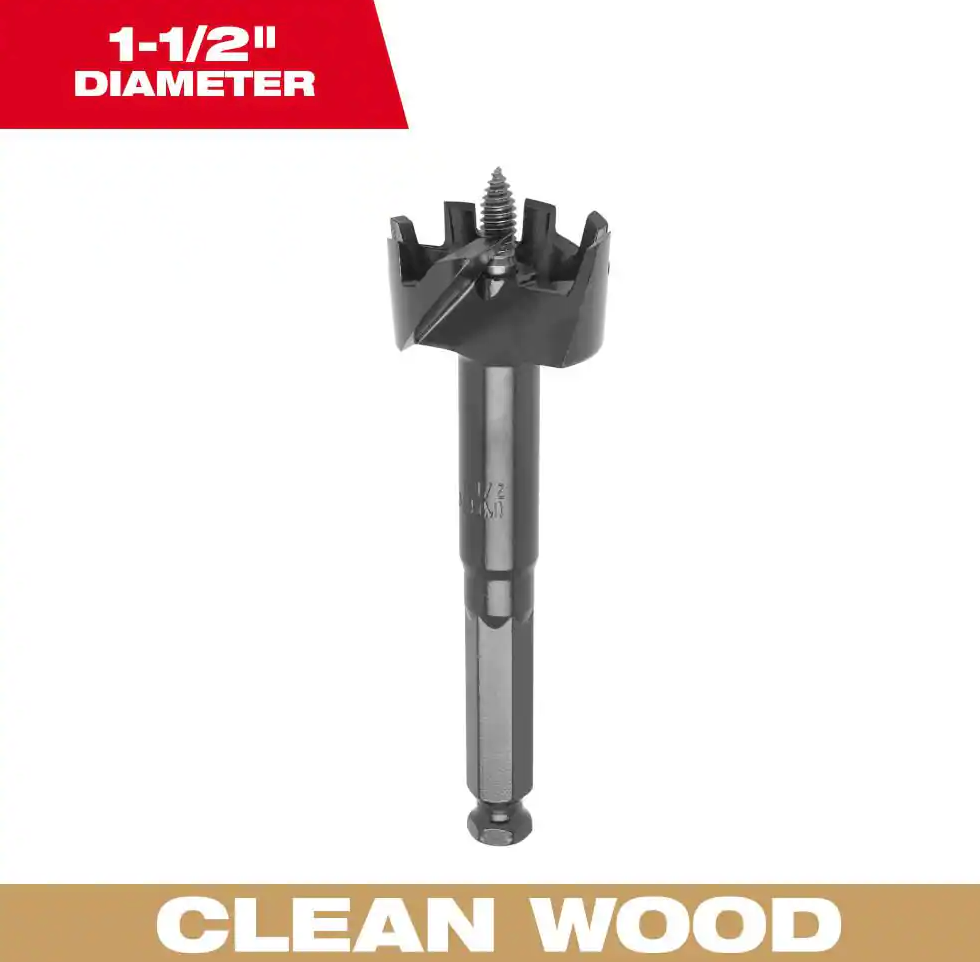 Milwaukee 1-1/2" Selfeed High-Speed Steel Wood Boring Bit (48-25-1502)