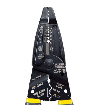 Klein Tools Long-Nose Wire Stripper, Wire Cutter, Crimping Tool (1009-SEN)