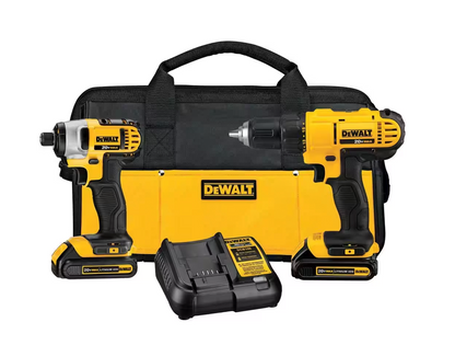 DEWALT 20V MAX Cordless Drill/Impact 2 Tool Combo Kit (DCK240C2)