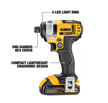 DEWALT 20V MAX Cordless Drill/Impact 2 Tool Combo Kit (DCK240C2)